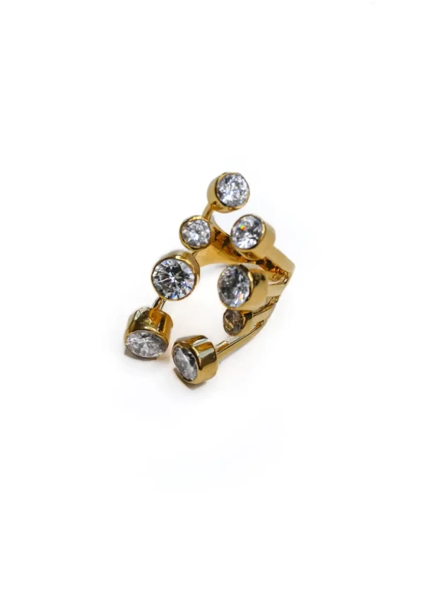 Χειροποίητο Δαχτυλίδι Opulence – Επίχρυσο