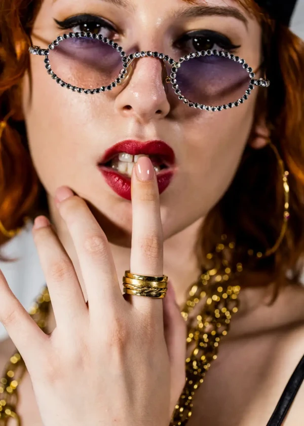 Χειροποίητο Περιστρεφόμενο Δαχτυλίδι Athens – Επίχρυσο