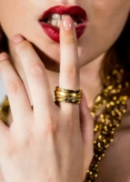 Χειροποίητο Περιστρεφόμενο Δαχτυλίδι Athens – Επίχρυσο