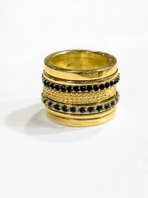 Χειροποίητο Περιστρεφόμενο Δαχτυλίδι Abu Dhabi – Επίχρυσο