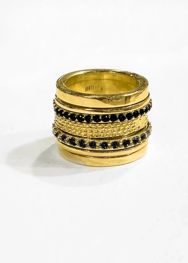 Χειροποίητο Περιστρεφόμενο Δαχτυλίδι Abu Dhabi – Επίχρυσο