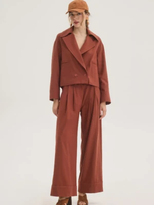 Chili σακάκι σε κεραμιδί απόχρωση