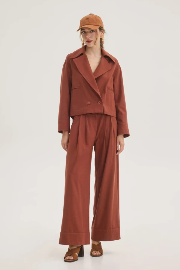 Chili Παντελόνι σε κεραμιδί απόχρωση