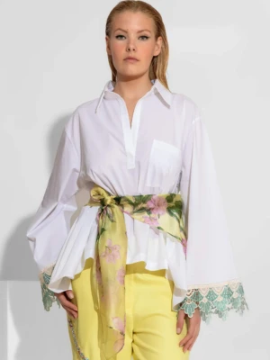 Πουκάμισο με δαντέλα στα μανίκια