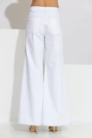 Τζιν παντελόνι καμπάνα λευκό