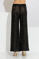 Μαύρο Παντελόνι σε Πλεκτή Δαντέλα