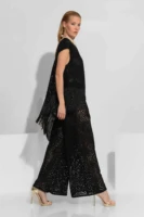 Μπλούζα ένας ώμος δαντέλα με κρόσσια