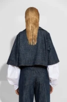 Oversized κοντό τζιν μπουφάν