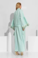 Μακρύ Πουκάμισο-Φόρεμα με δαντέλα στα μανίκια