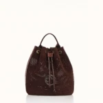 Christina Malle Brown Suede Backpack Premium