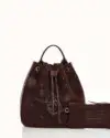 Christina Malle Brown Suede Backpack Premium