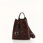 Christina Malle Brown Suede Backpack Premium