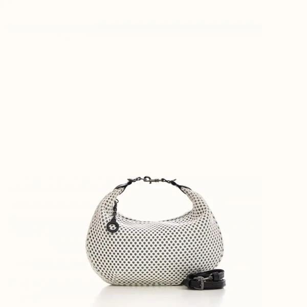Christina Malle White Sport Halfmoon Bag