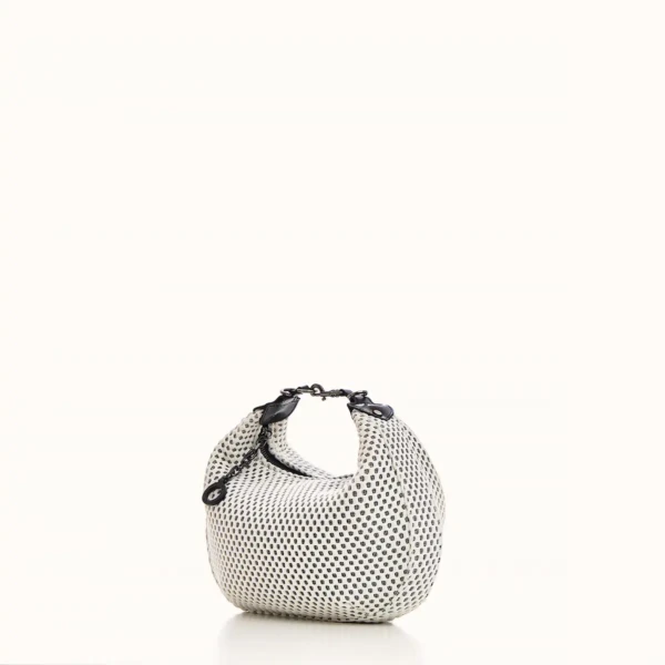Christina Malle White Sport Halfmoon Bag