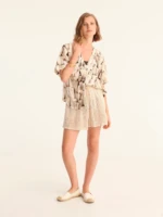 TASSELS cropped shirt