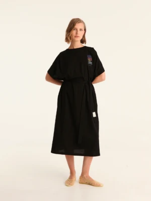 MORE AMOR POR FAVOR loose belted dress