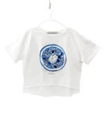 CHORIATIKI cropped t-shirt