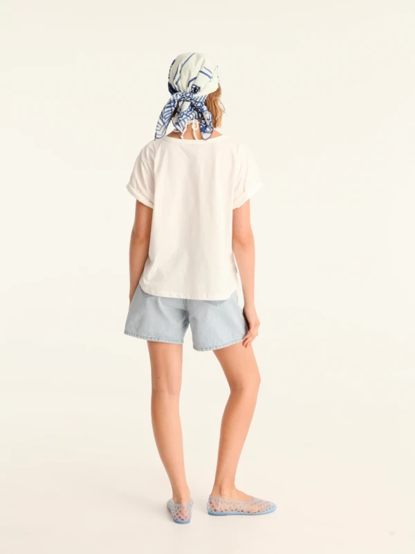 CHORIATIKI cropped t-shirt