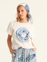 CHORIATIKI cropped t-shirt