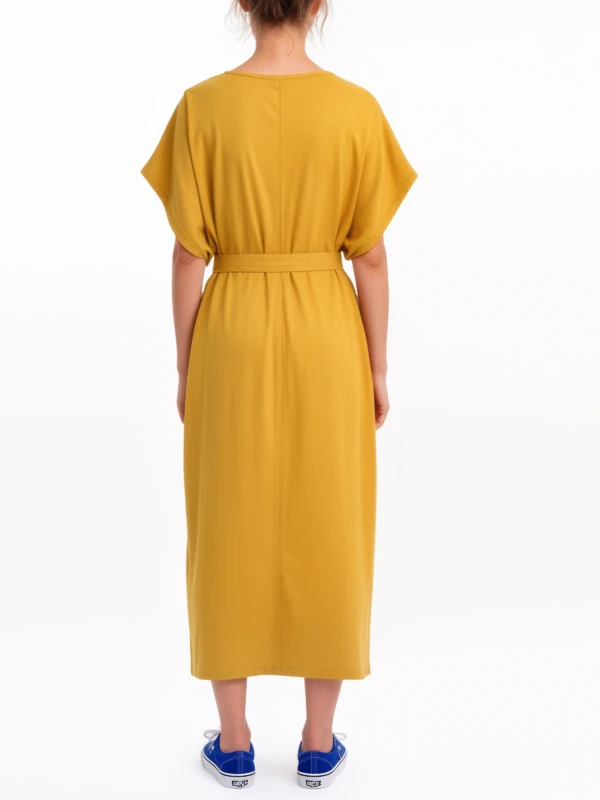 ALWAYS LATE loose belted dress