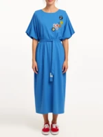 BORN TO SHOP loose belted dress
