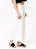SERIAL CHILLER loose leg pants- off white