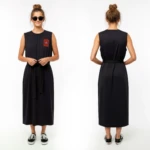 INTERRUPT ANXIETY jersey dress with rib details