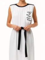BEST CASE SCENARIO jersey dress with rib details