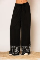 Semedaki Logo Print Wide Leg Pants