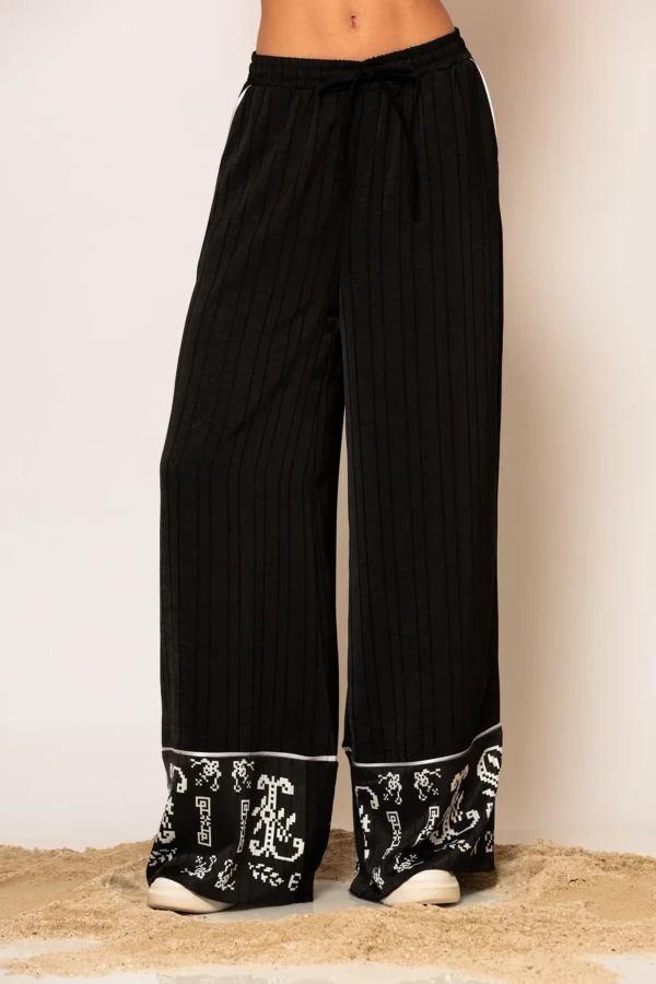 Semedaki Logo Print Wide Leg Pants