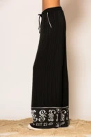 Semedaki Logo Print Wide Leg Pants