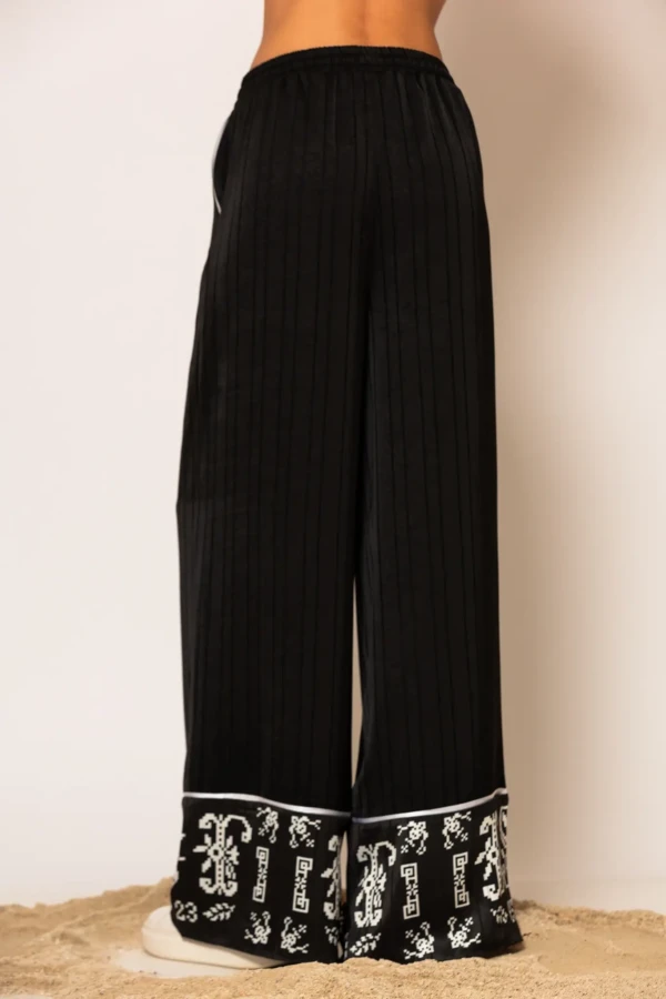 Semedaki Logo Print Wide Leg Pants