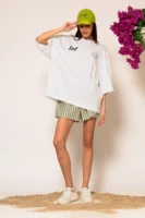 Loose fit T-shirt with logo print