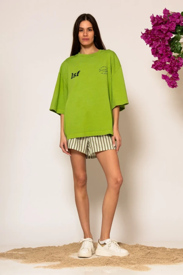Loose fit T-shirt with logo print