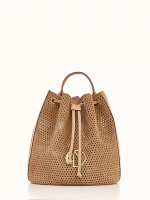 Beige Suede Backpack Premium