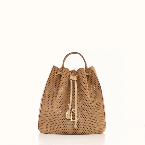 Beige Suede Backpack Premium
