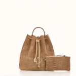 Beige Suede Backpack Premium