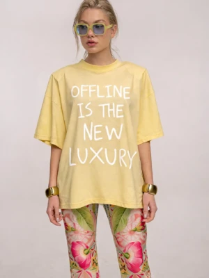 Butter Yellow Offline Oversized T-Shirt