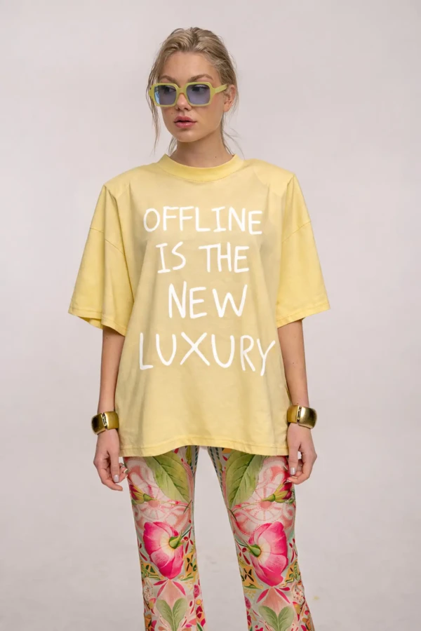Butter Yellow Offline Oversized T-Shirt