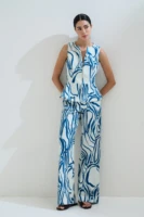 Παντελόνι Wide Leg Εμπριμέ