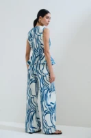 Παντελόνι Wide Leg Εμπριμέ