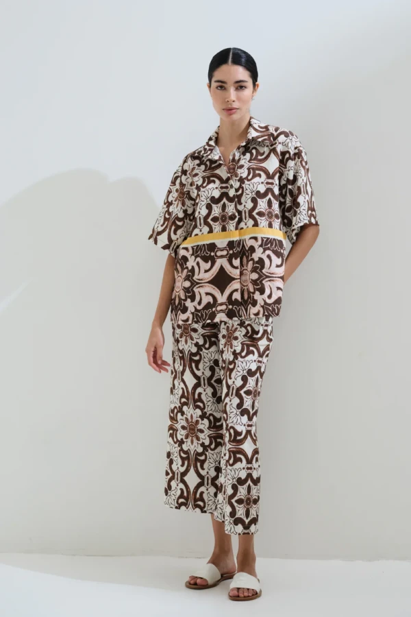 Παντελόνι Cropped Ethnic