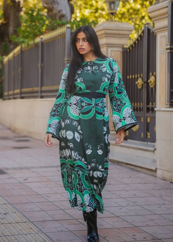 Barocco Green Φόρεμα