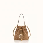 Beige Suede Mini Bucket Premium