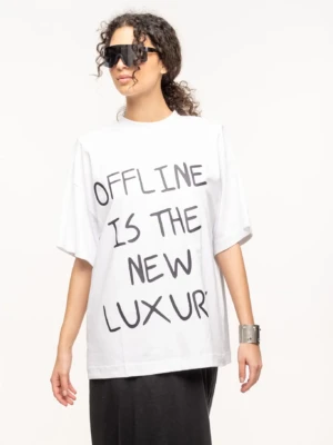 White Offline Oversized T-Shirt