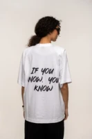 White If You Know Oversized T-Shirt