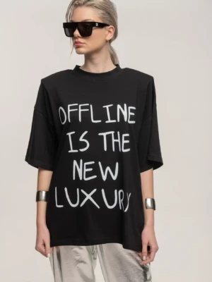 Black Offline Oversized T-Shirt