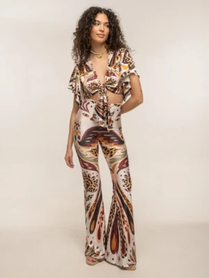 Boho Wings Flared Pants
