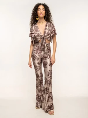 Shell Flared Pants