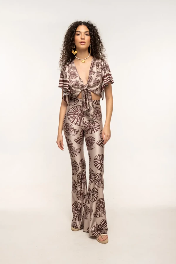 Shell Flared Pants